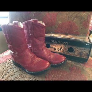 Old West Cowgirl Boots Size 7
